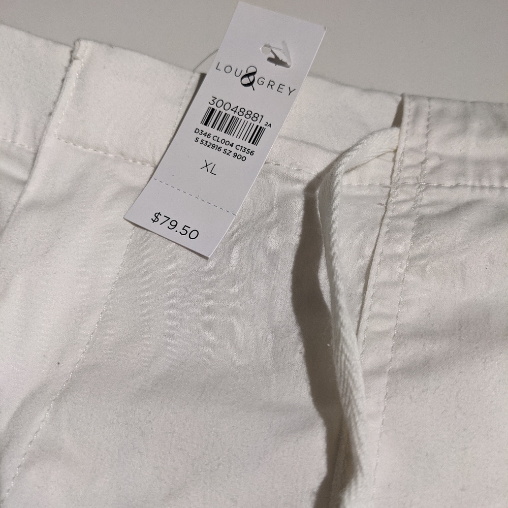 White brushed Joggers